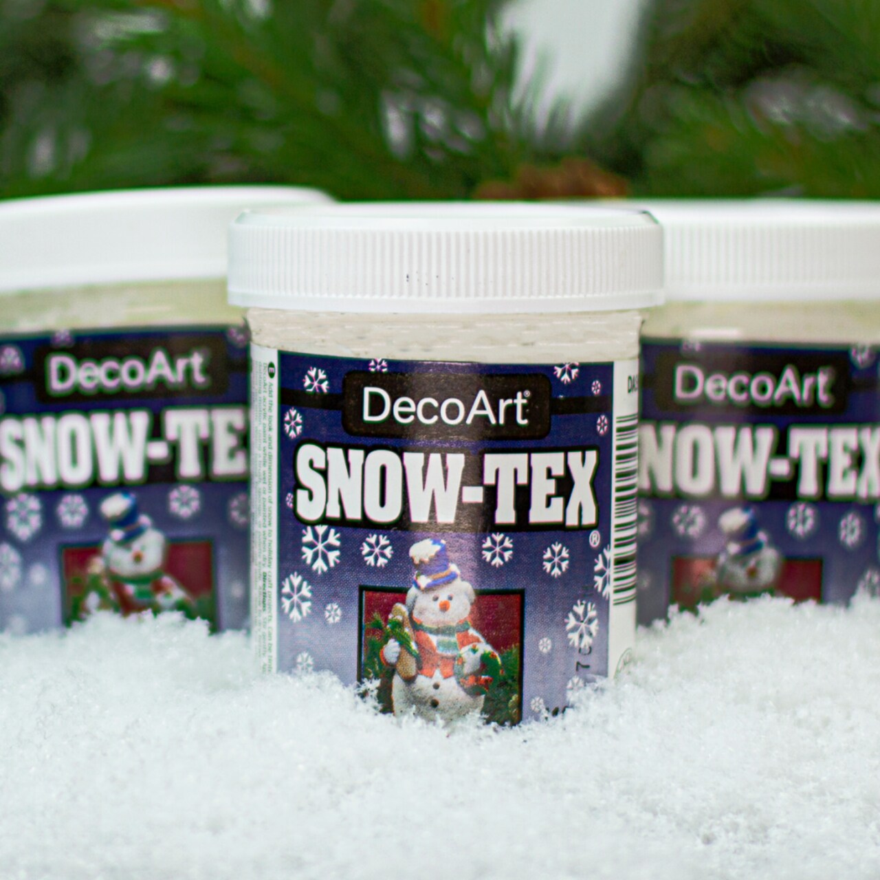 DecoArt Snow-Tex Texture Medium – Artificial Snow, Texture Paste for Crafts, Mixed Media & 3D Effects